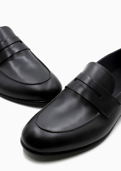 GIORGIO ARMANI Leather loafers outlook