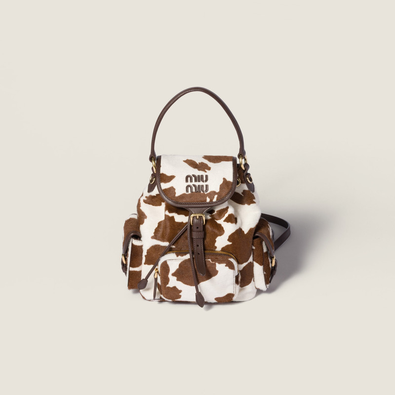 Calf hair backpack 1