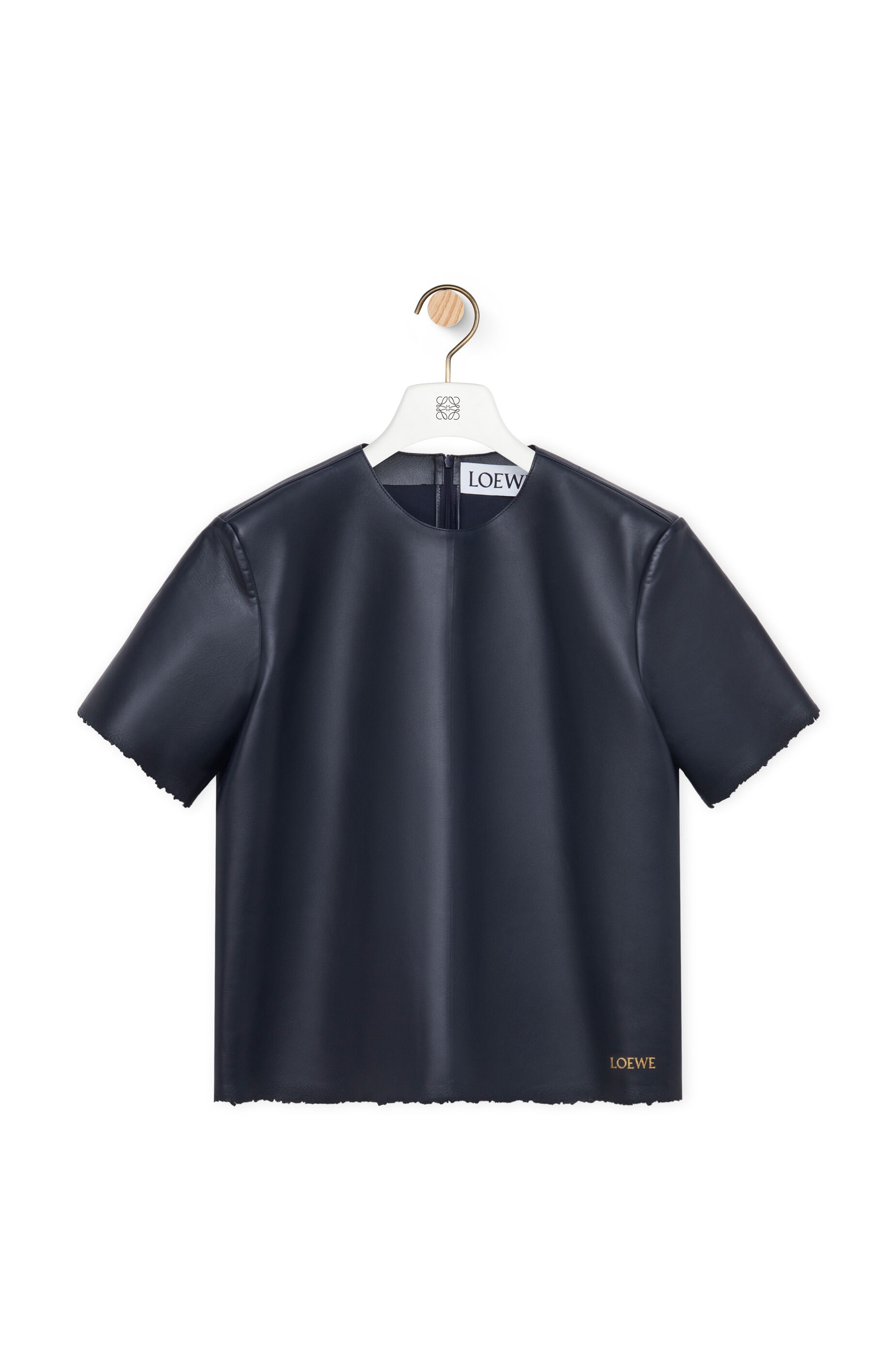 T-shirt in nappa lambskin - 1