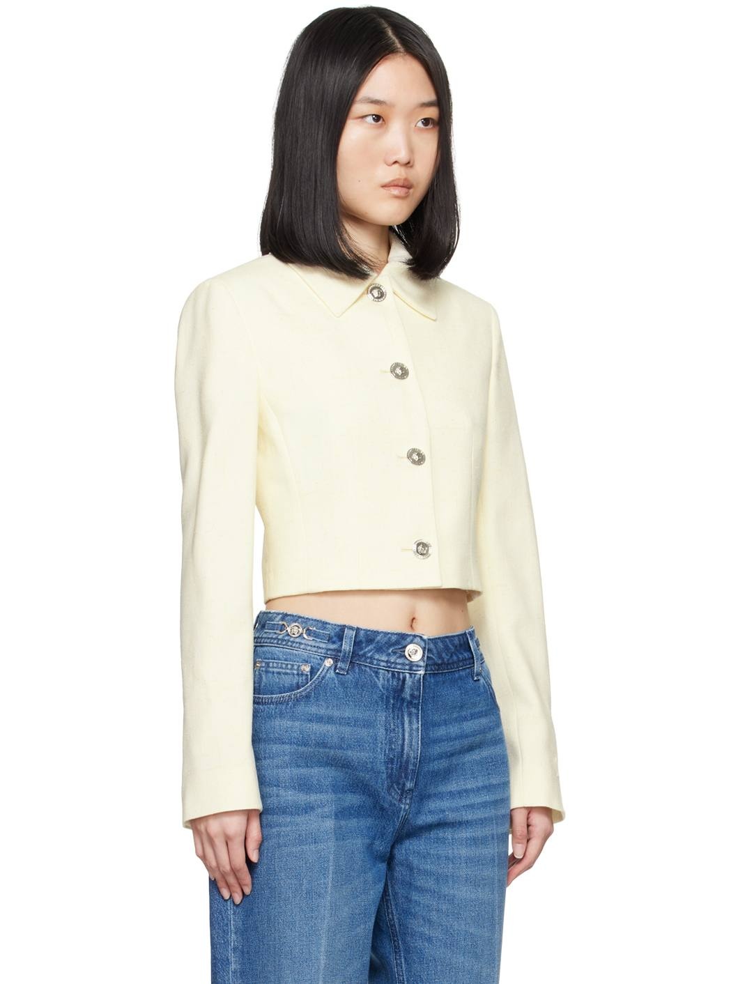 Beige Malfilé Jacket - 2