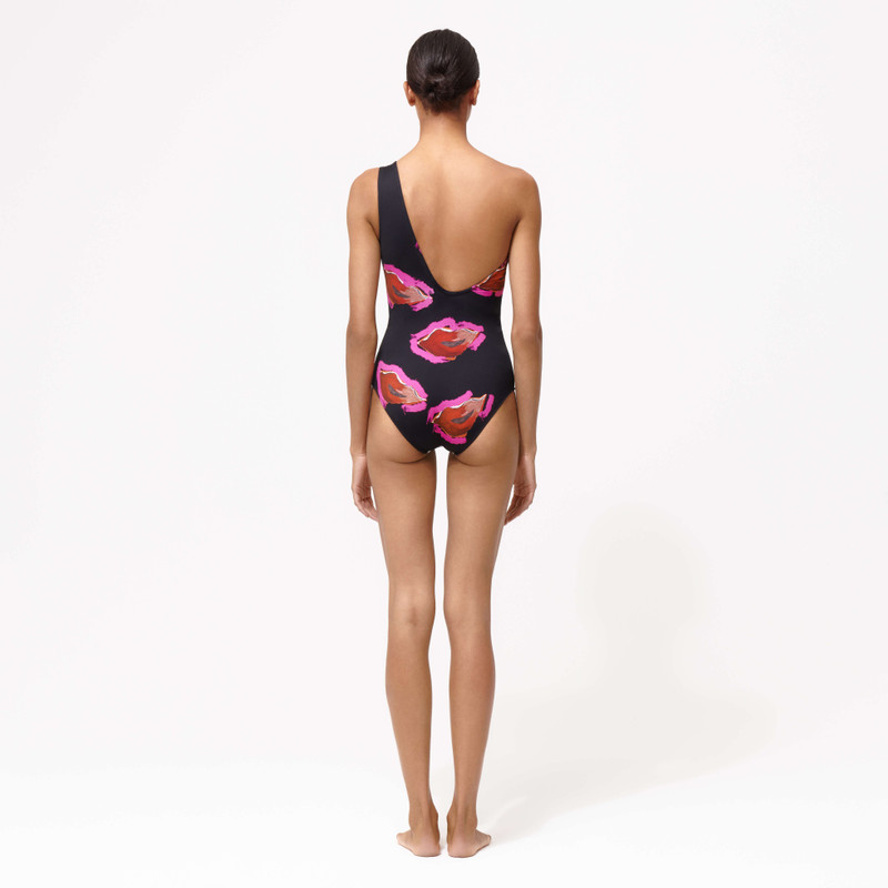 Women One-piece asymmetric Swimsuit Passion - Vilebrequin x Deux femmes noires 3