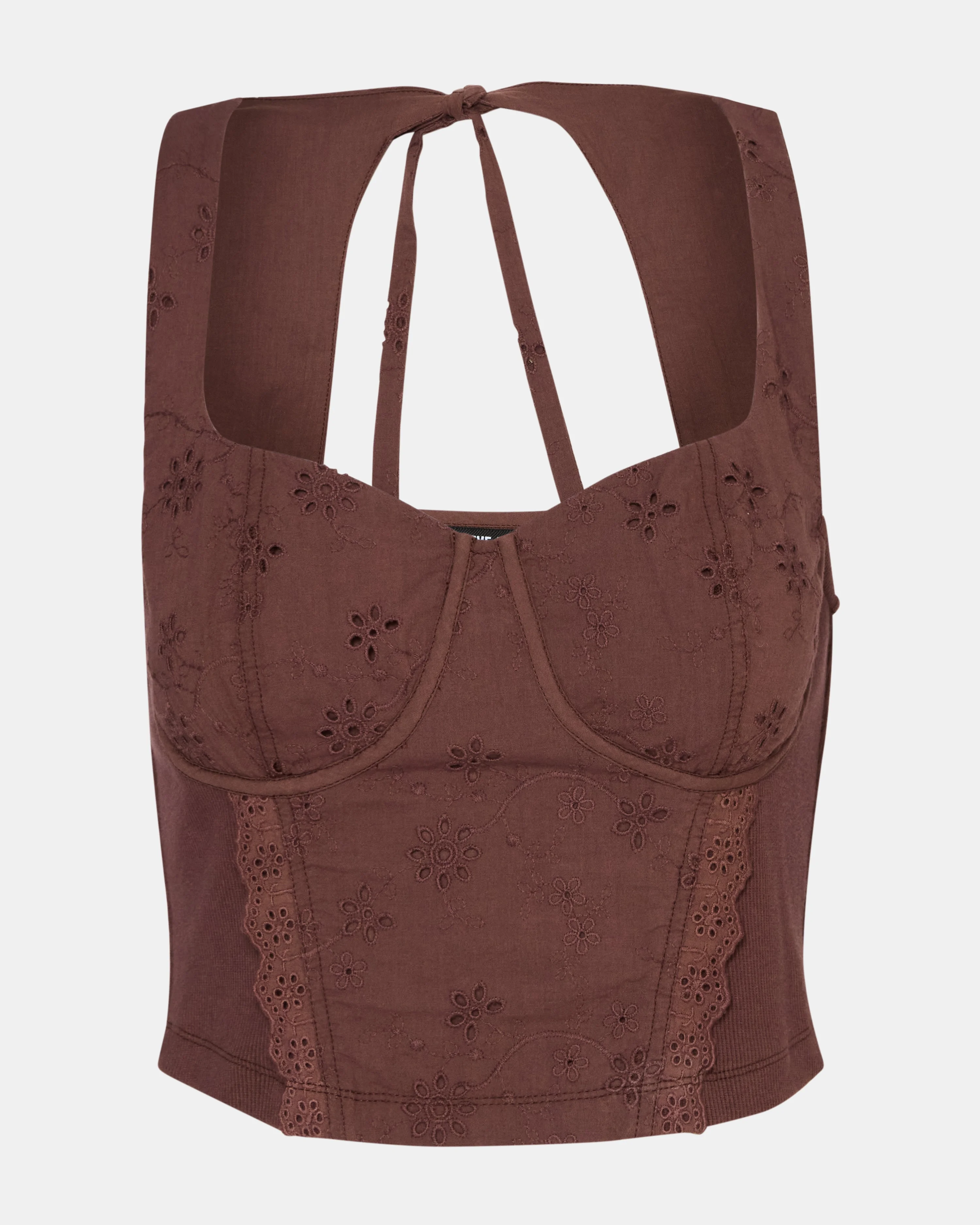 DIXIE KNIT TOP WALNUT - 1