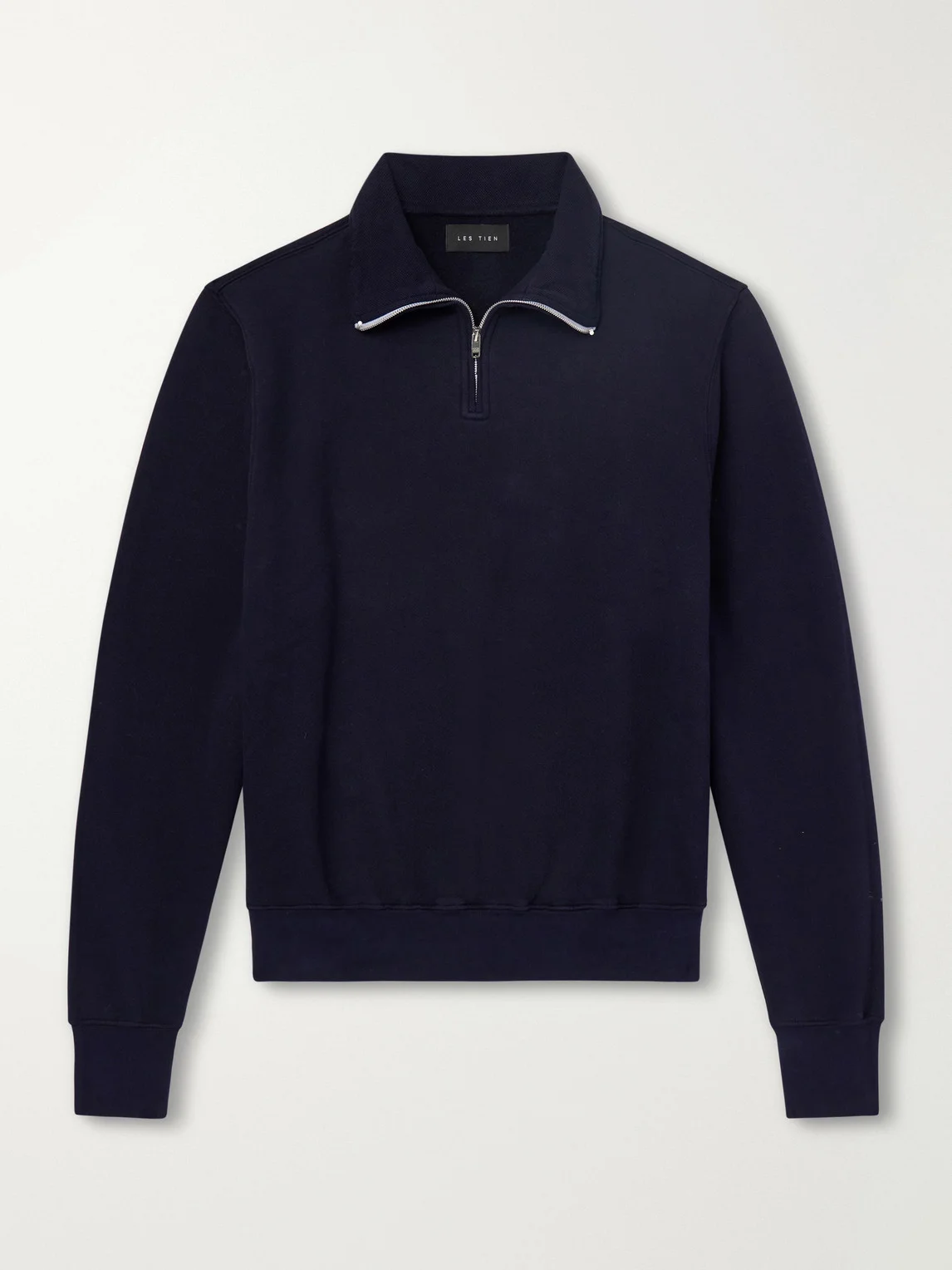 Yacht Heavyweight Cotton-Jersey Half-Zip Sweatshirt - 1