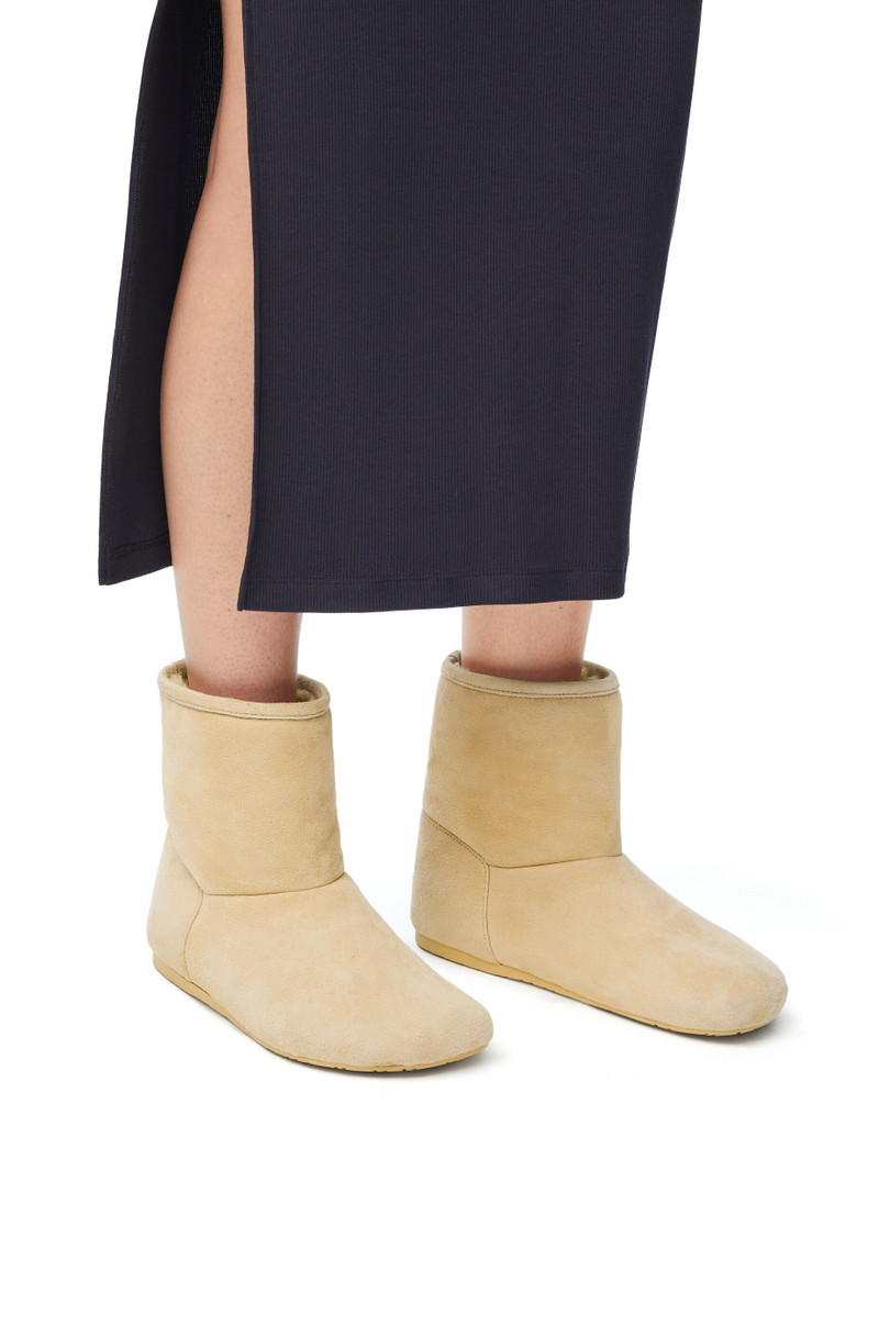 Loewe Lago boot in suede and shearling outlook