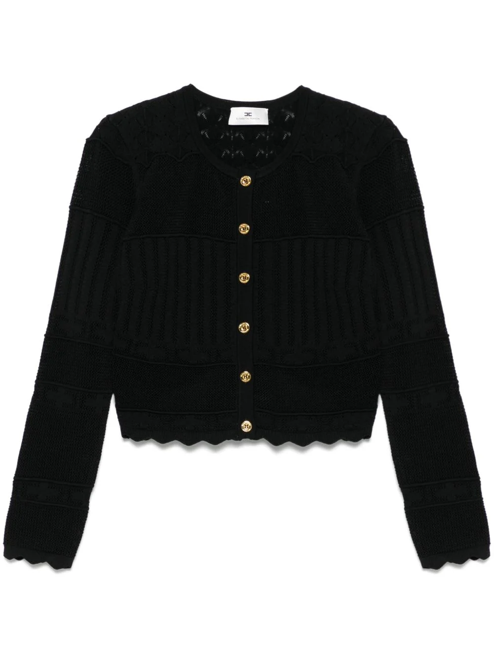 pointelle-knit cardigan - 1