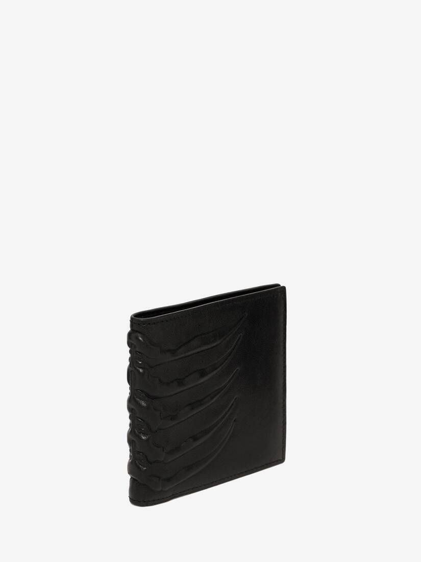 Rib Cage Billfold Wallet in Black - 2