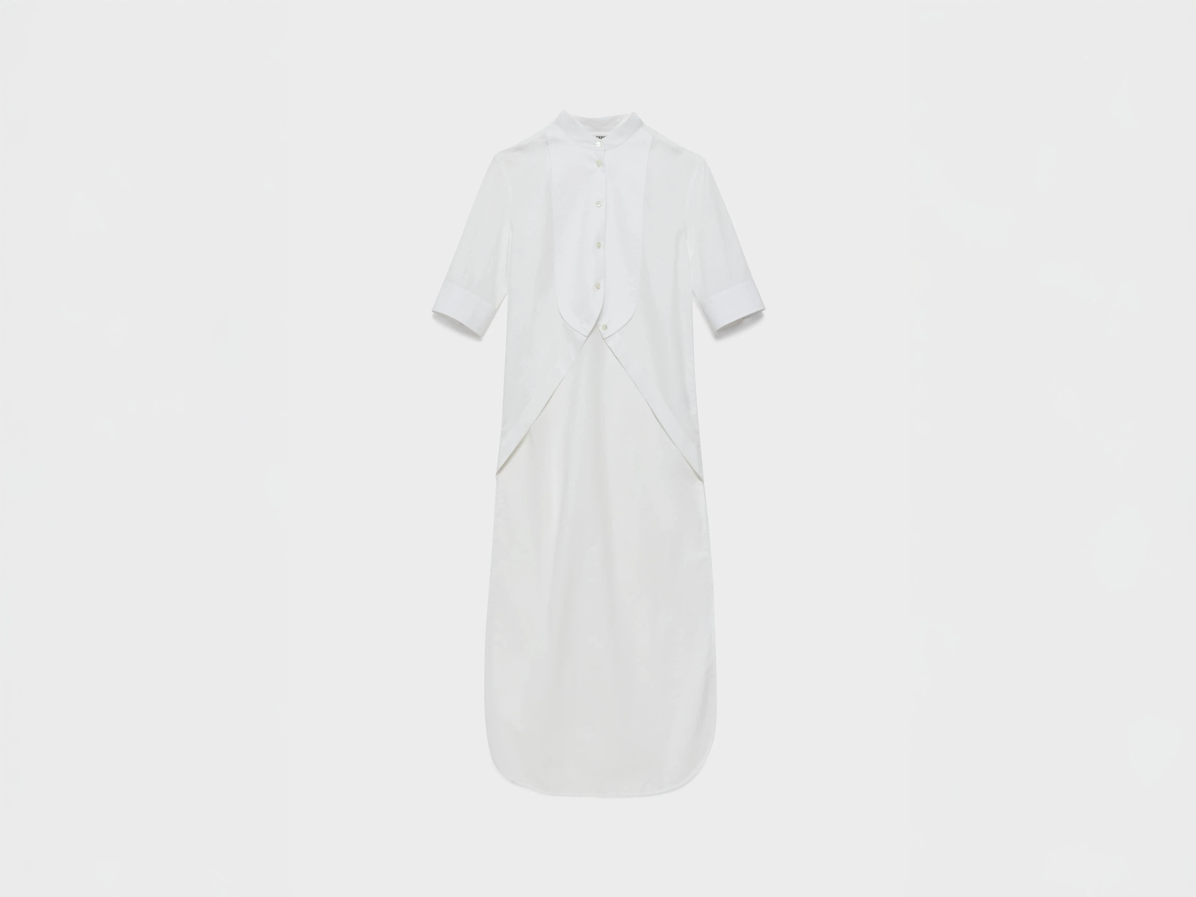 WOMENS TUXEDO BIB SHIRT IN WHITE - 1