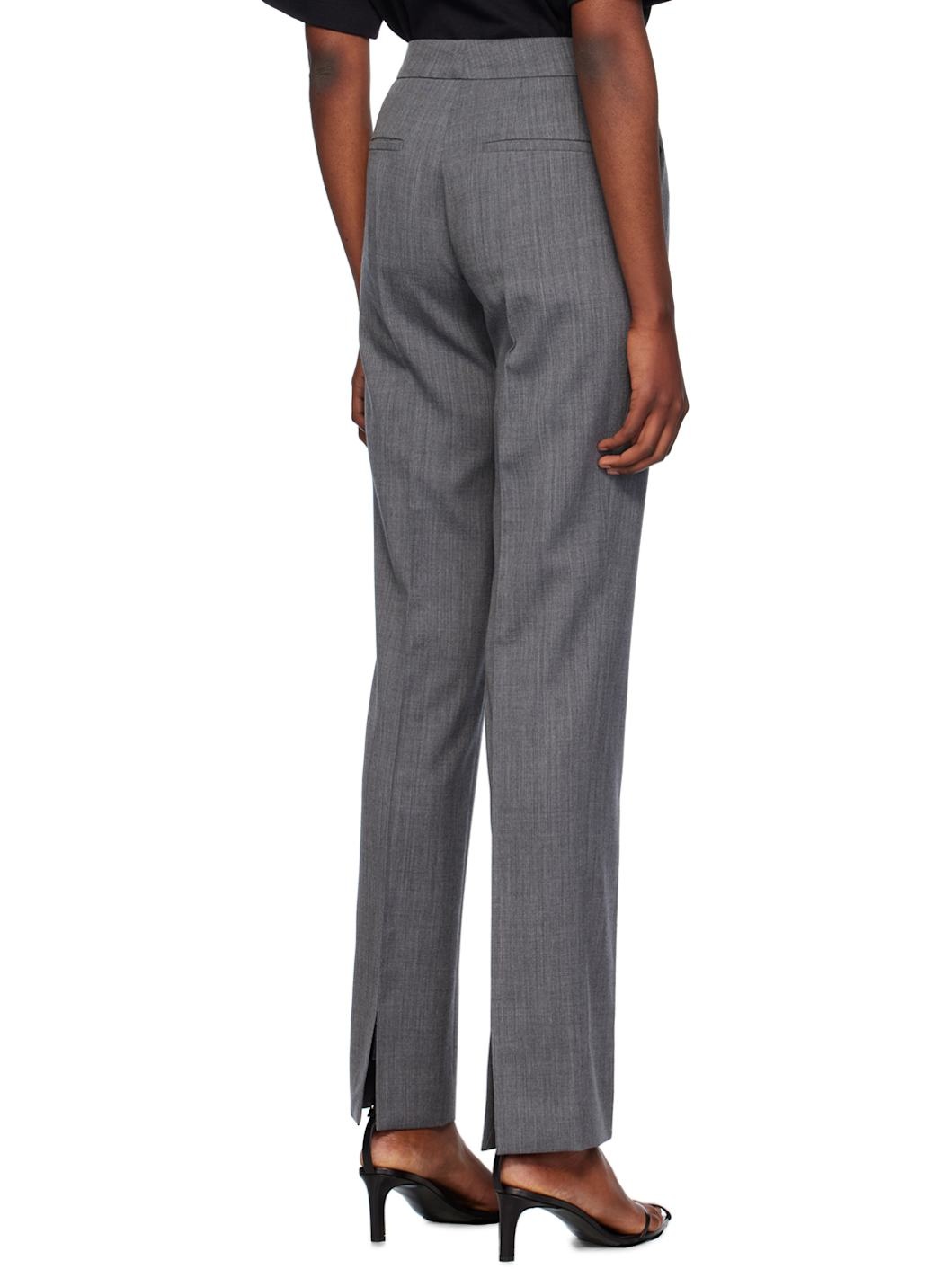 Gray Wool Trousers - 3