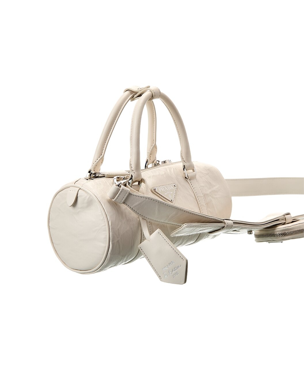 Prada Re-Edition 2002 Logo Leather Roll Bag - 3