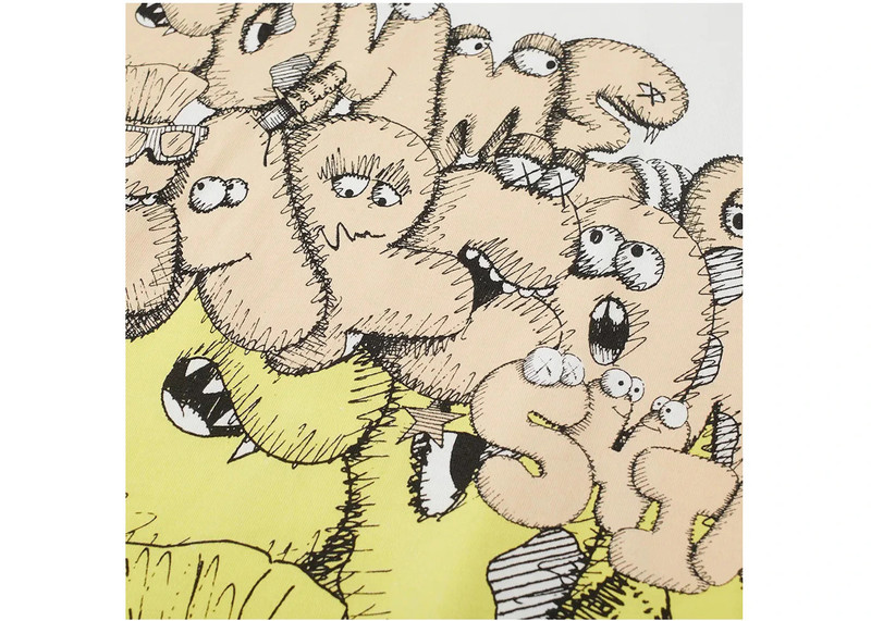 Comme Des Garçons CDG Shirt x KAWS T-shirt White/Yellow outlook
