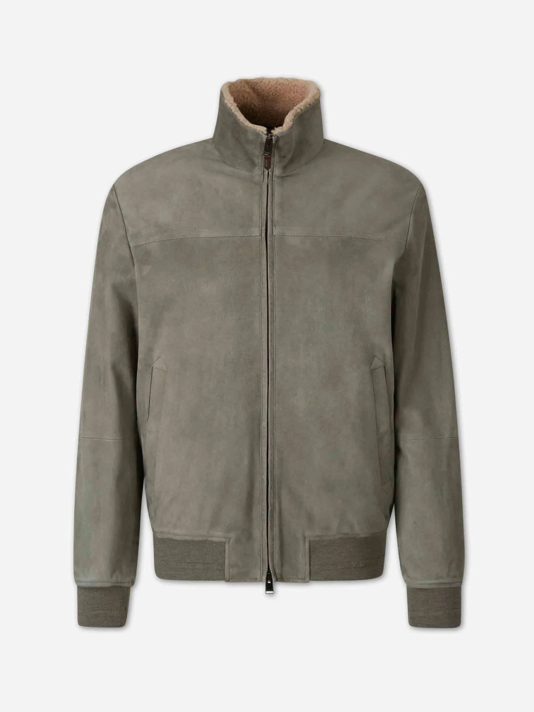 PADDED SUEDE JACKET - 1