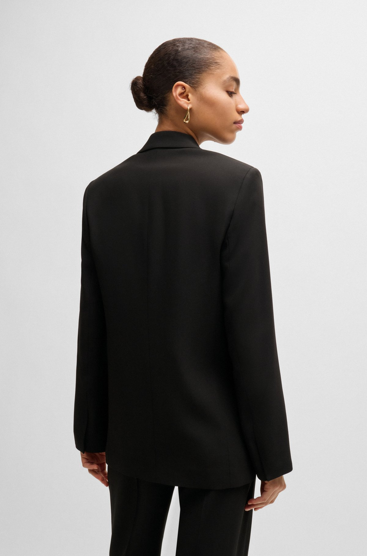 RELAXED-FIT JACKET WITH FEATURE BUTTON - 4