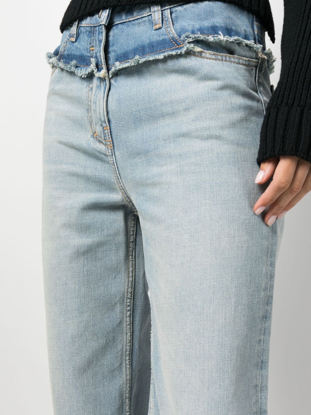 low-rise straight-leg jeans - 5