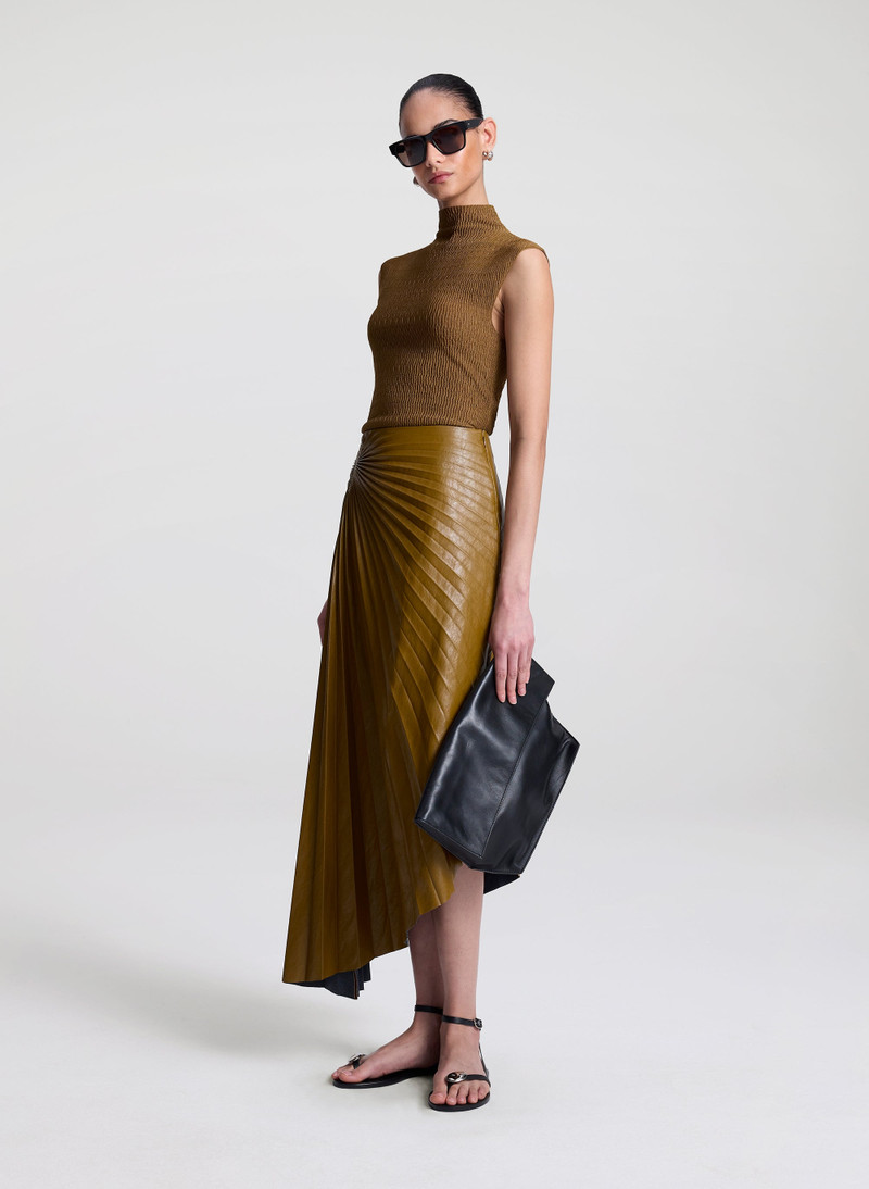 Tracy Vegan Leather Skirt 4