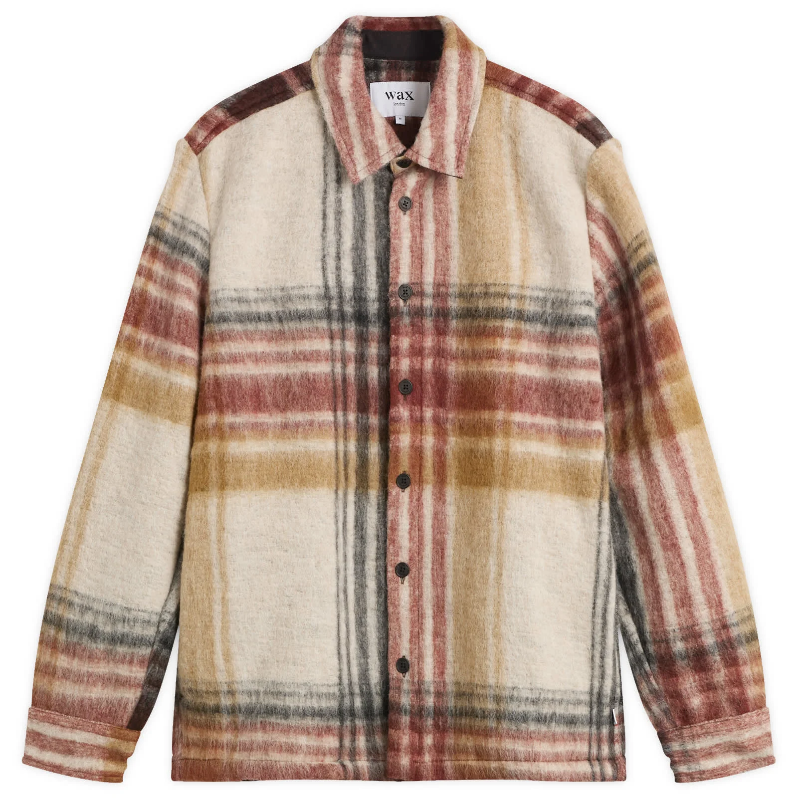 Wax London Nolan Wool Blend Check Overshirt - 1