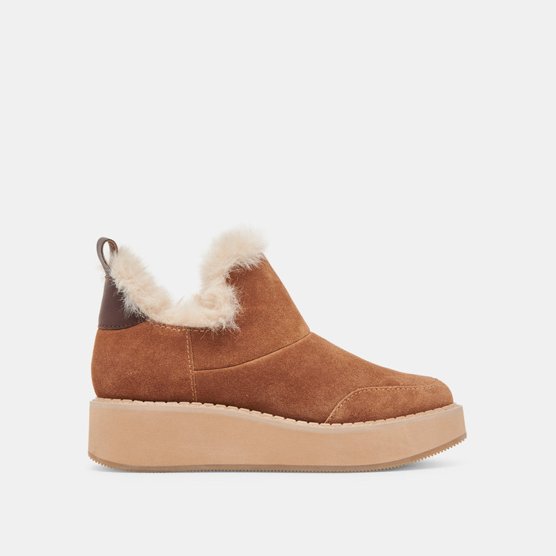 ARDY PLUSH H2O BOOTIES PECAN SUEDE 1