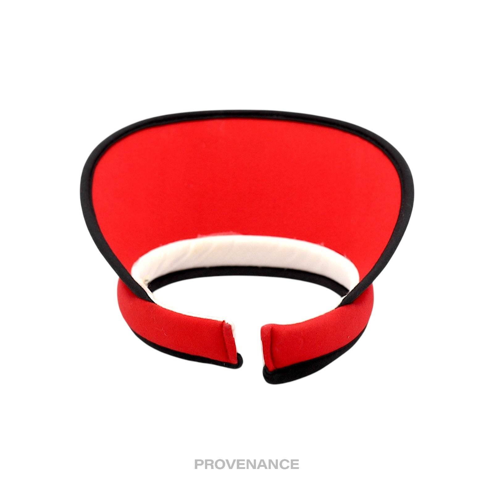 Balenciaga B Logo Visor - Red/Black - 5