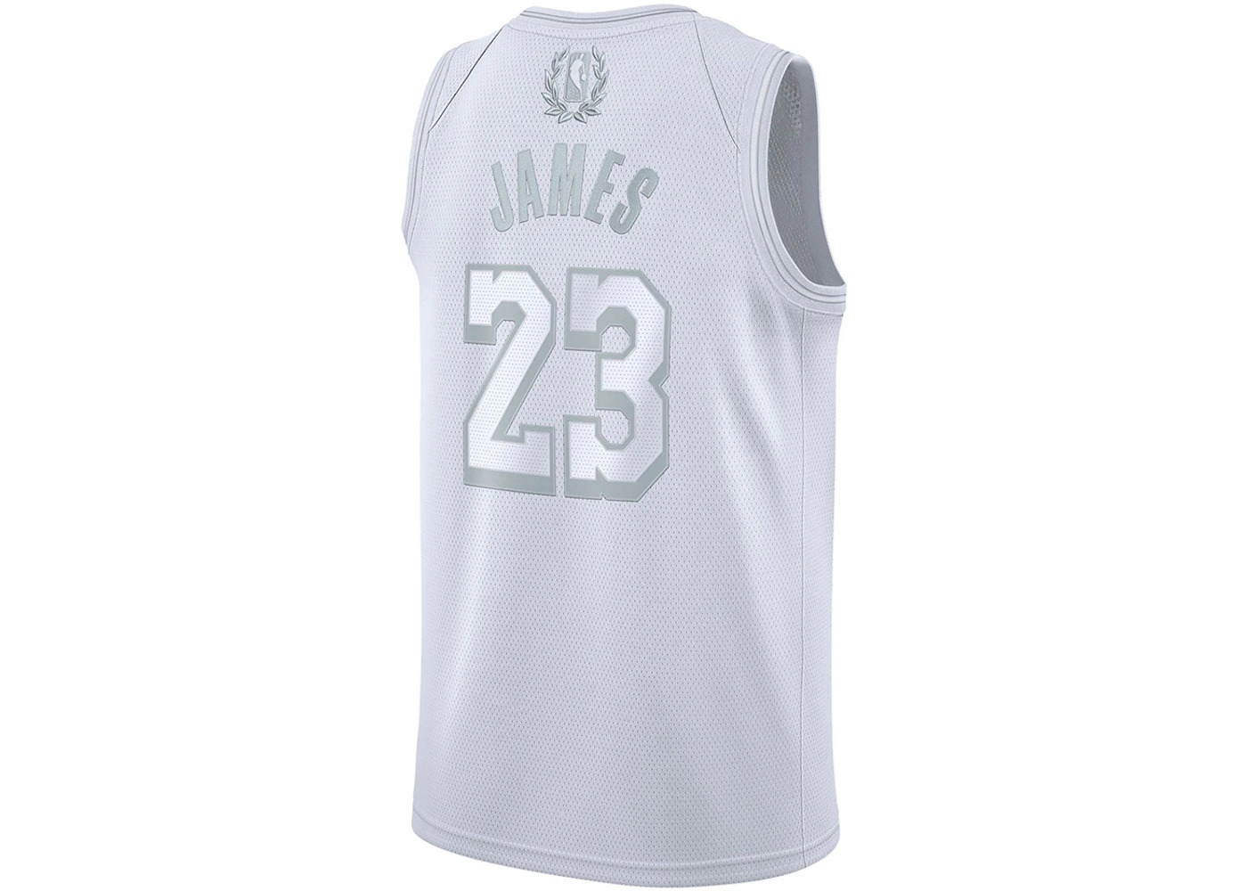 Nike NBA LA Lakers MVP Lebron James 23 Authentic Swingman Jersey White - 2