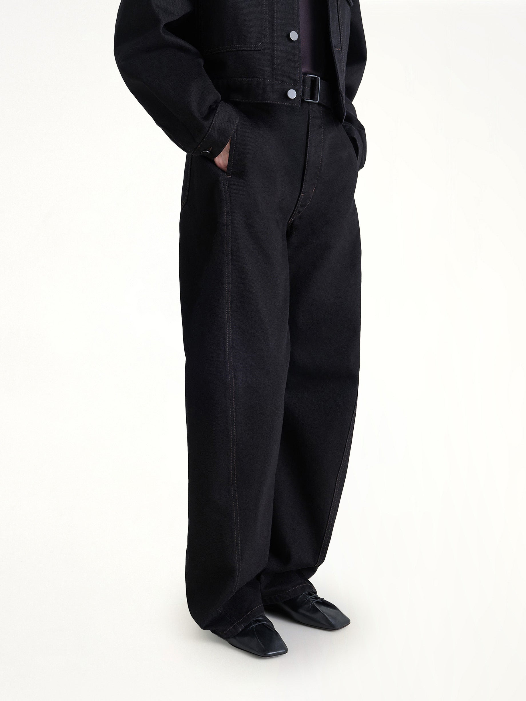 Souris Flat Classic Derbies in Black - 5