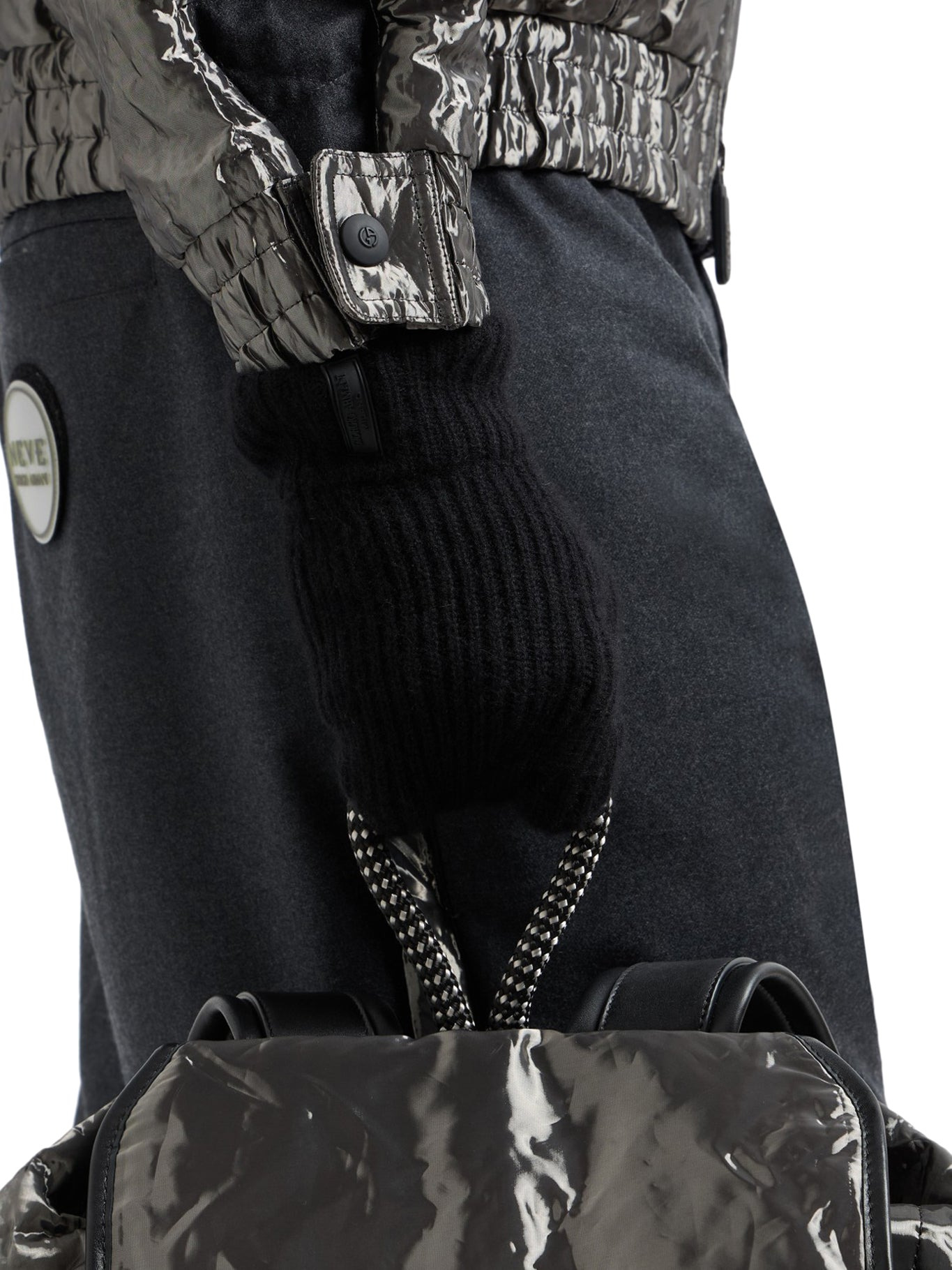 PURE CASHMERE KNITTED GLOVES - 2