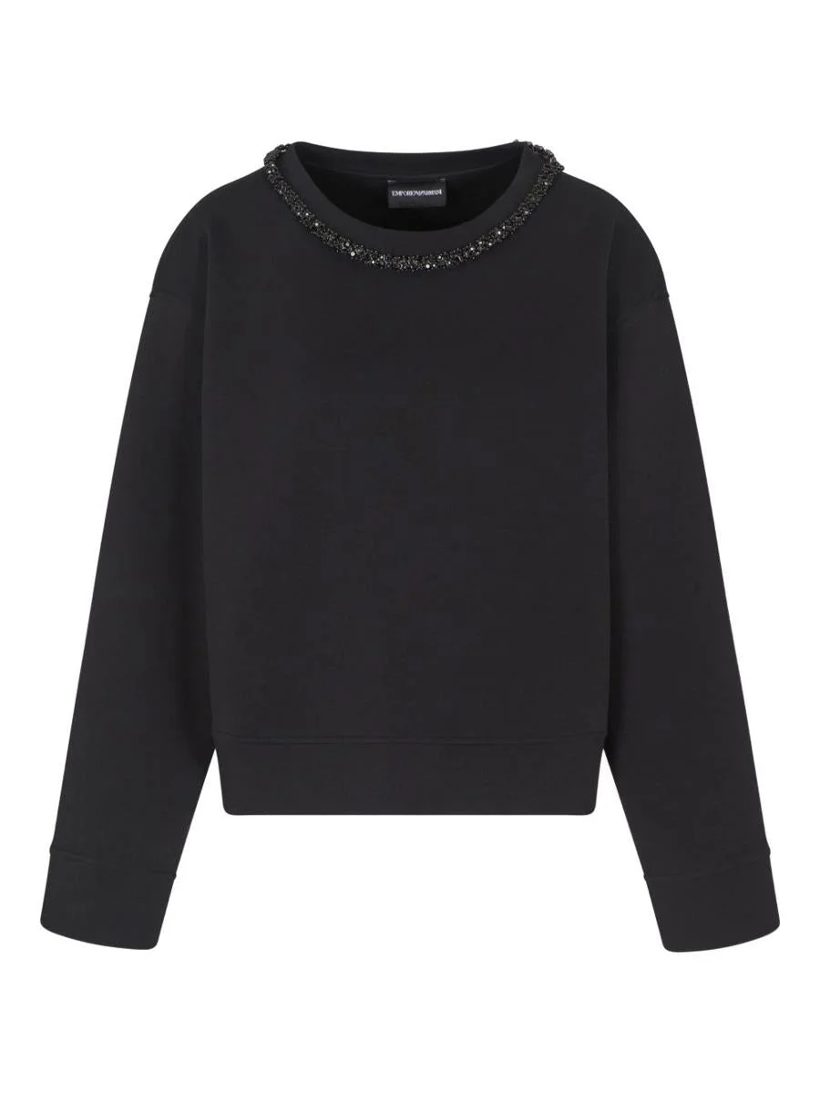 Emporio Armani Cotton Crewneck Sweatshirt - 1