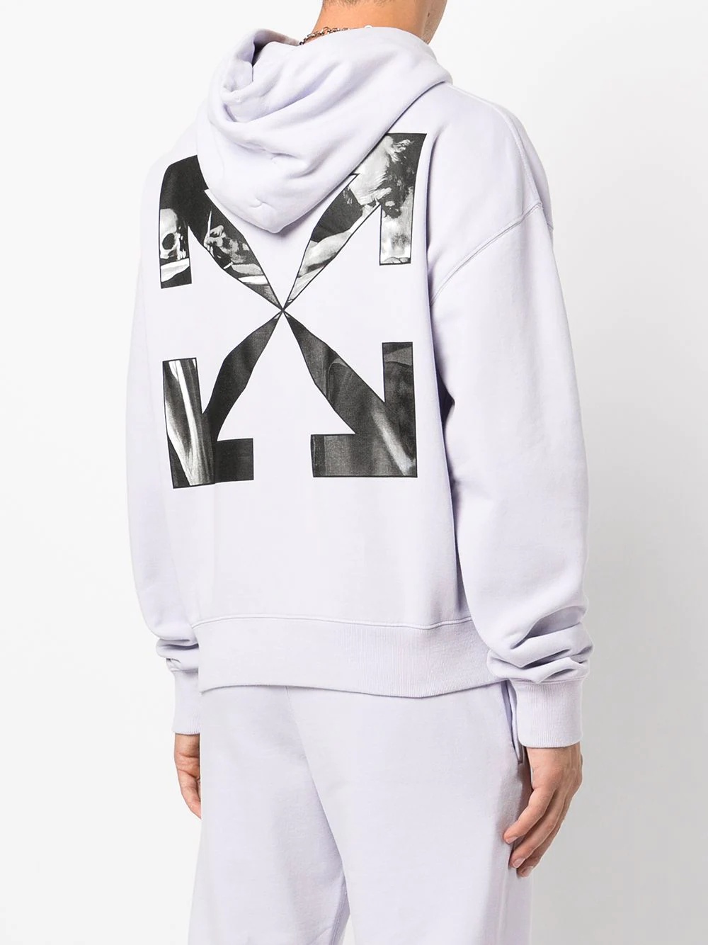 Arrows-print hoodie - 4