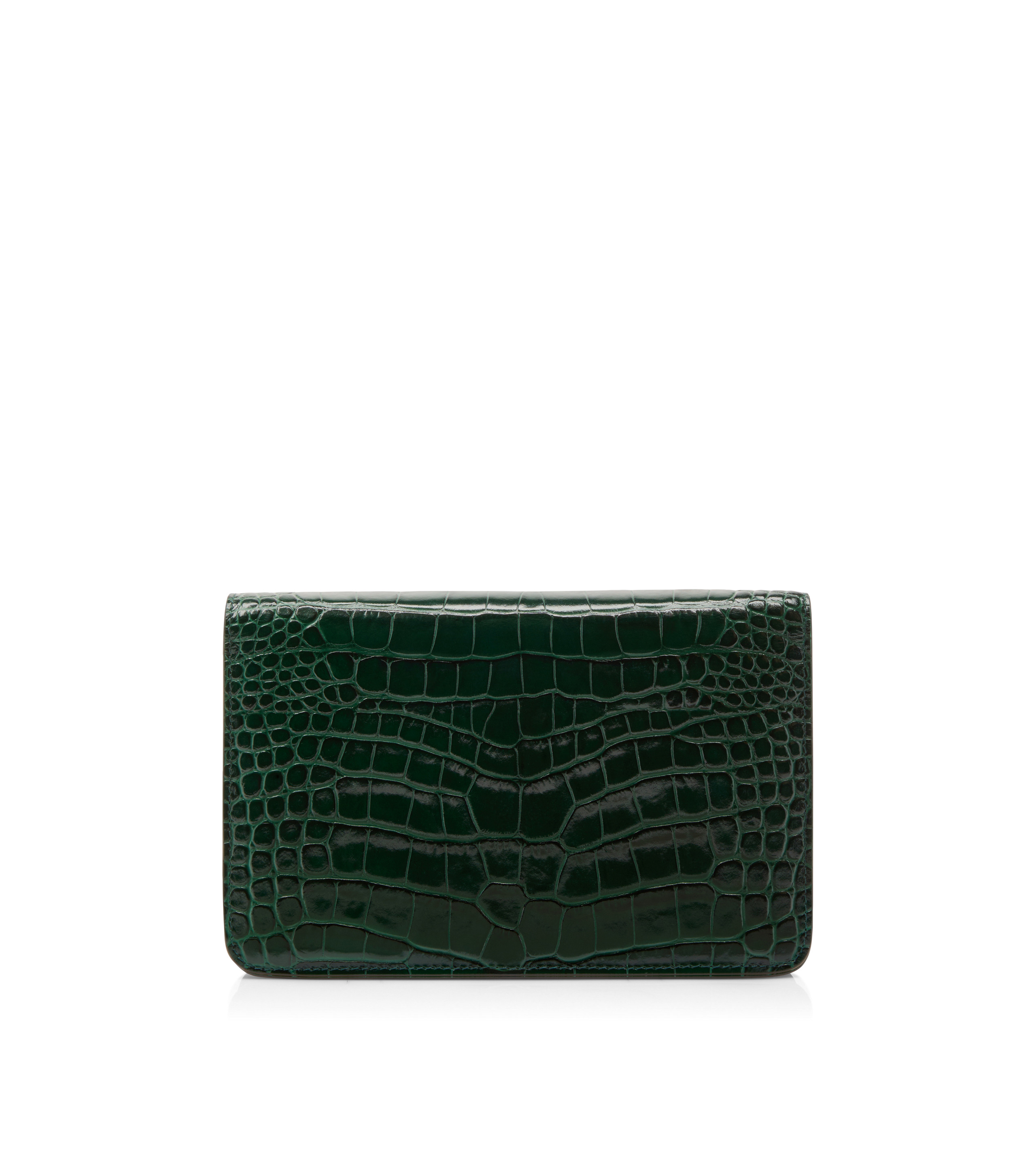 STAMPED CROCODILE LEATHER WHITNEY SMALL SHOULDER BAG - 3