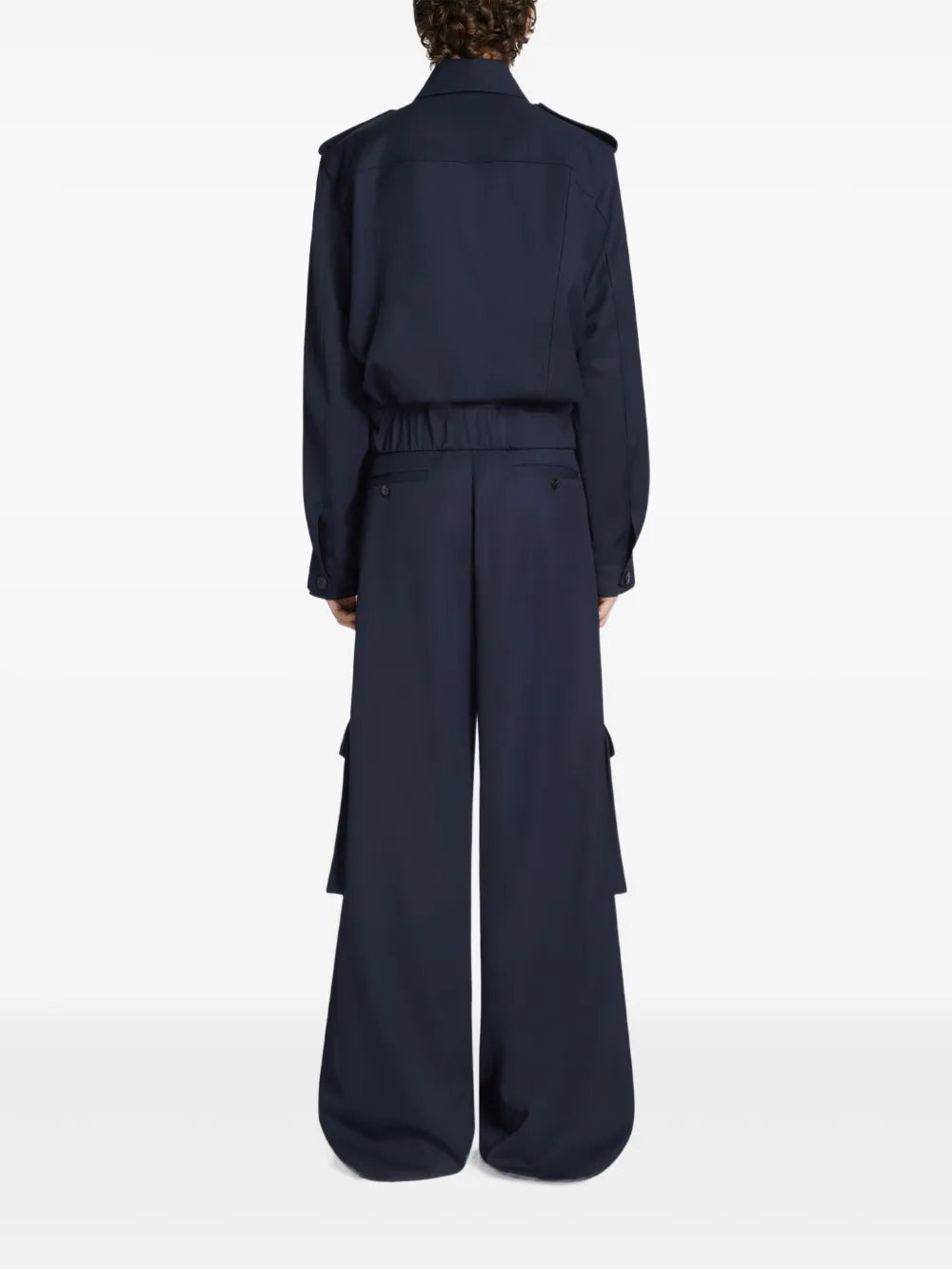 Dries Van Noten Men Piers Tris 1176 M.W.Pants Nav - 4
