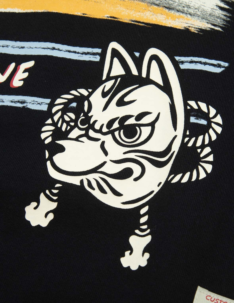 INARI MASK AND SLOGAN HANDWRITING PRINT RELAX FIT SWEATSHIRT 8