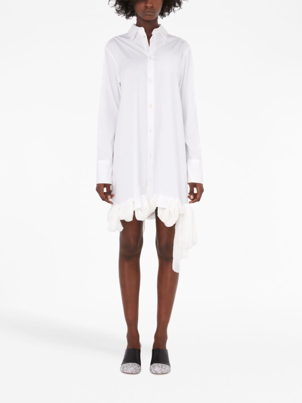 loop-hem shirt dress - 2