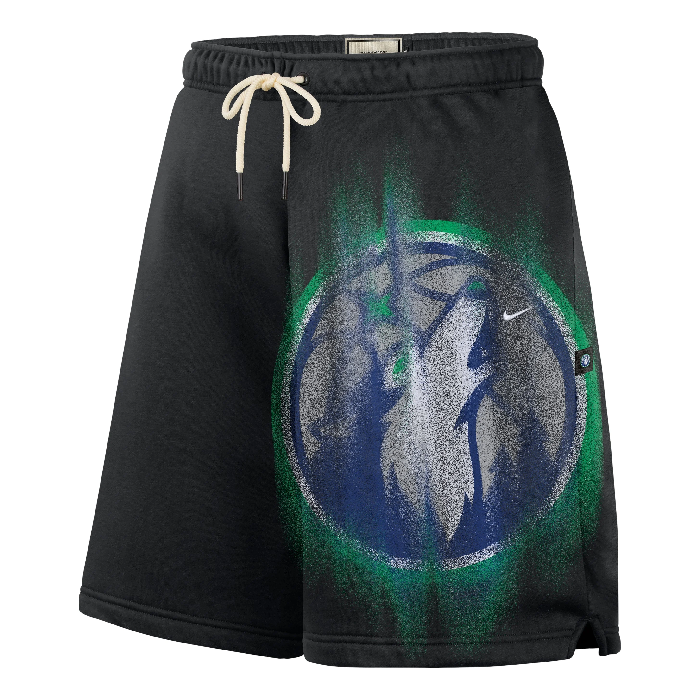 Nike Minnesota Timberwolves Standard Issue Fleece Shorts 'Black White' IQ1513-010 - 1