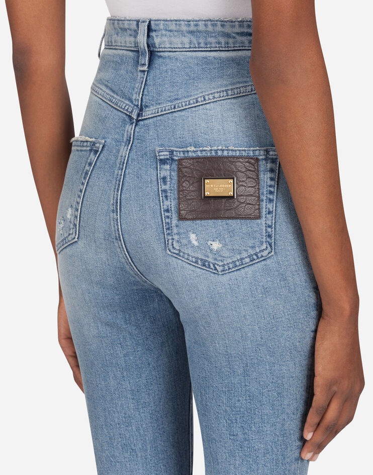 Audrey jeans in light blue denim with rips - 4