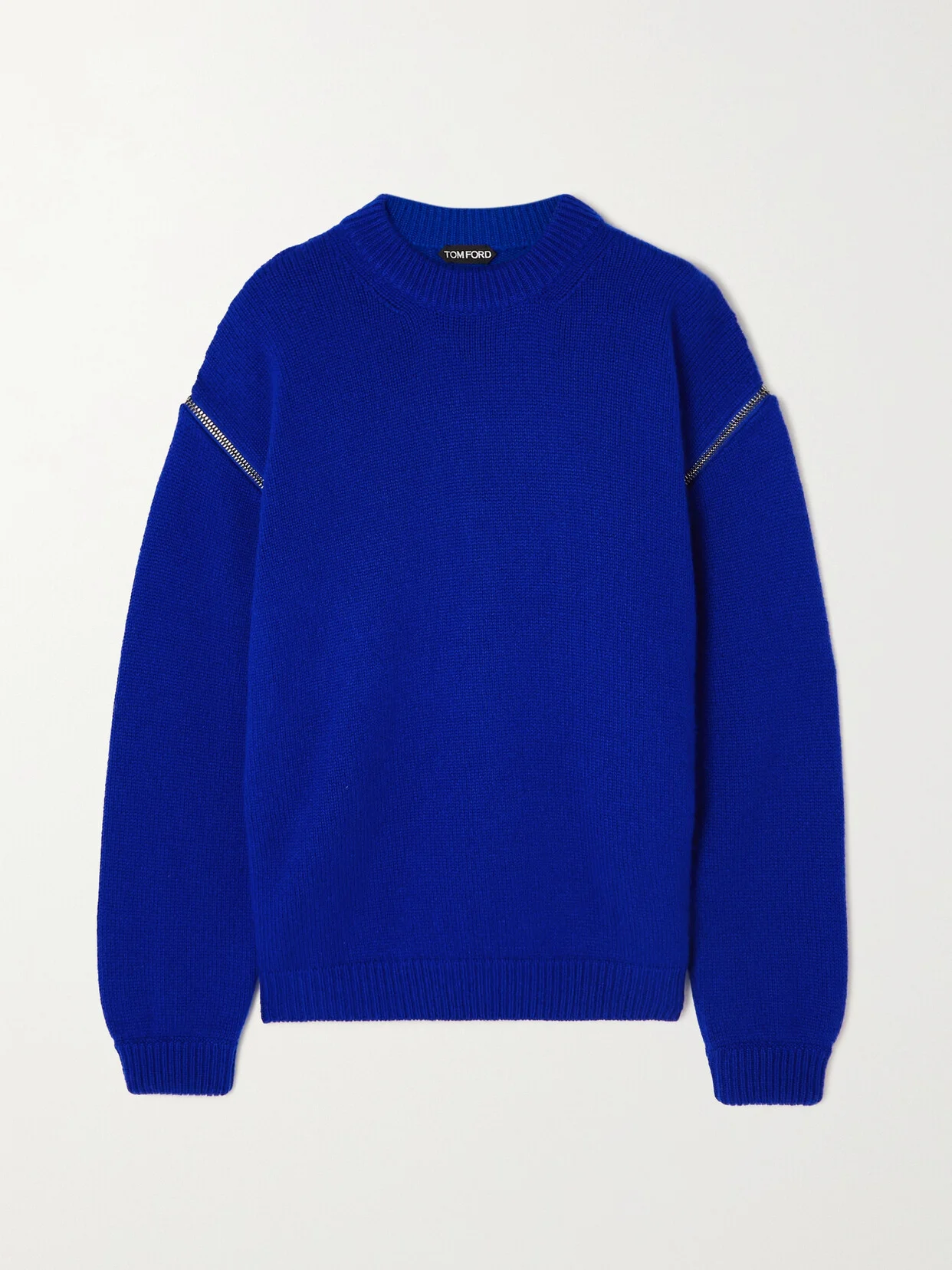 Zip-detailed Cashmere Sweater - 1