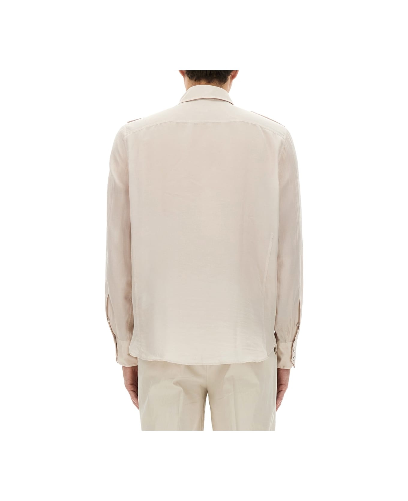 Cotton And Silk Military Shirt - 3