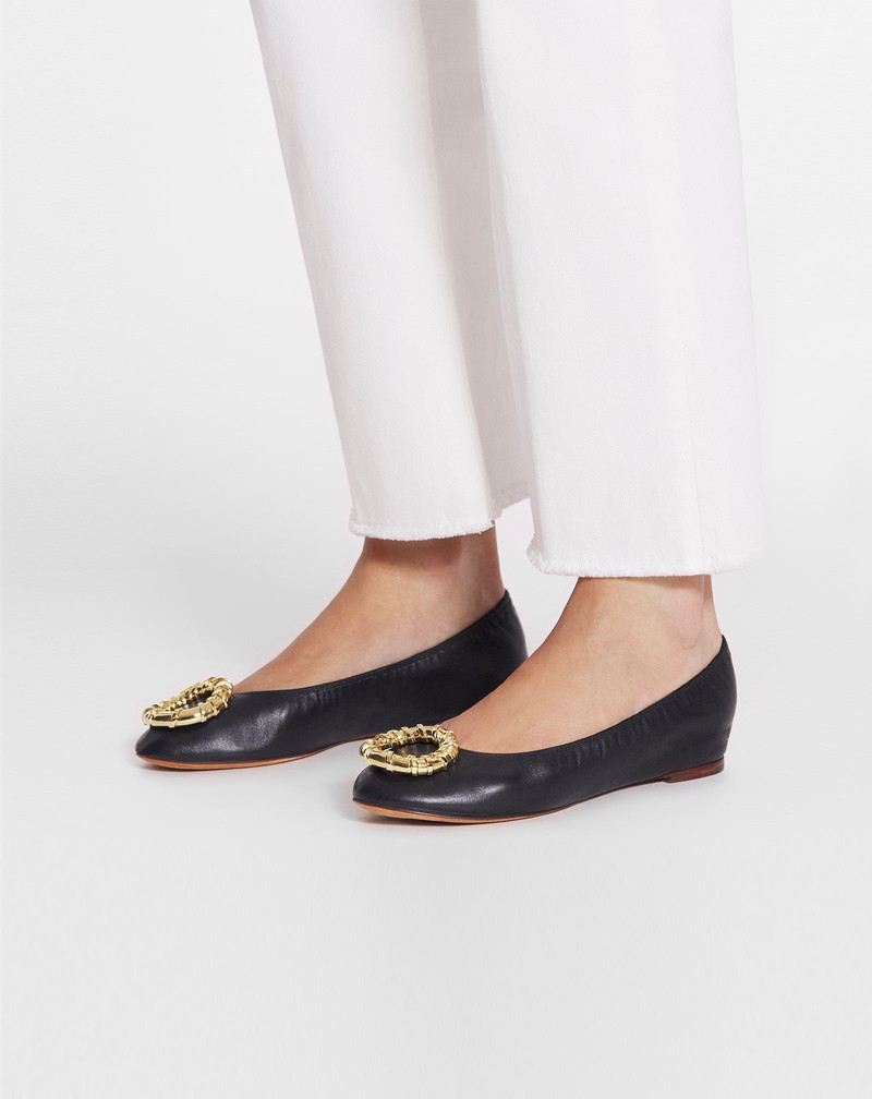 MELODIE LEATHER BALLERINA FLAT 6