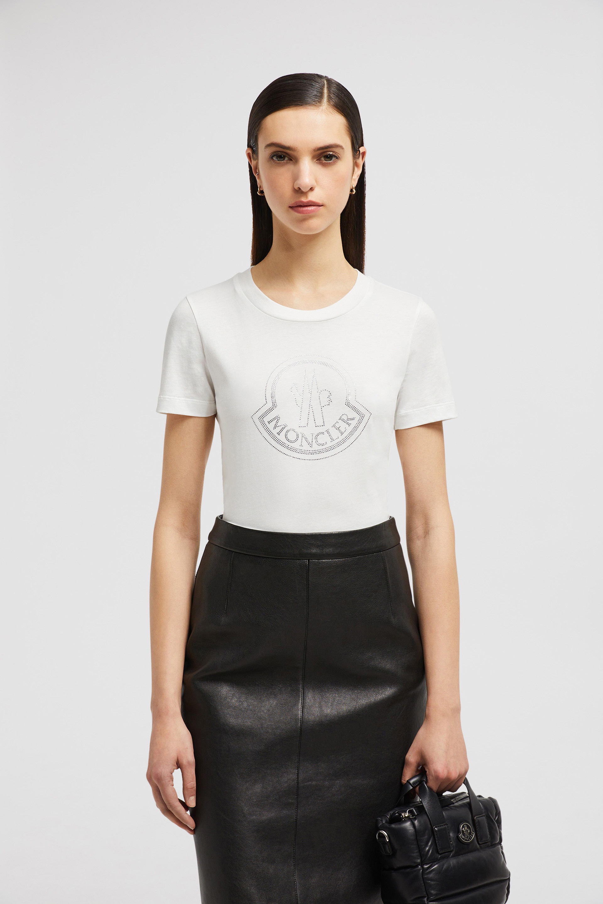 【MONCLER】CRYSTAL LOGO T-SHIRT Moncler Crystal Logo Cotton T-Shirt | Liberty