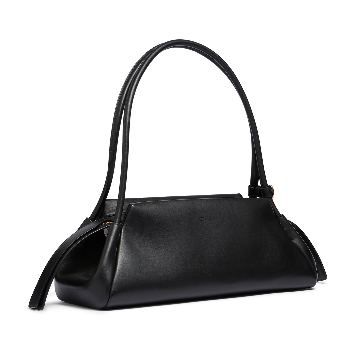 Black leather shoulder bag - 3