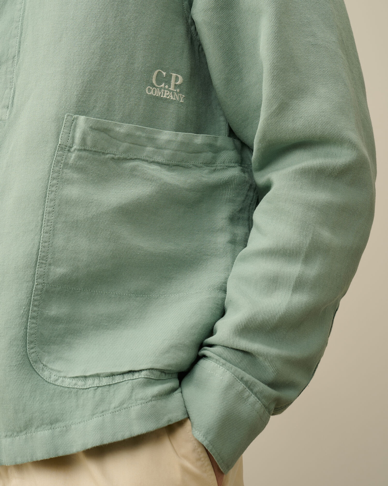 Broken Linen/Cotton Pocket Shirt - 4