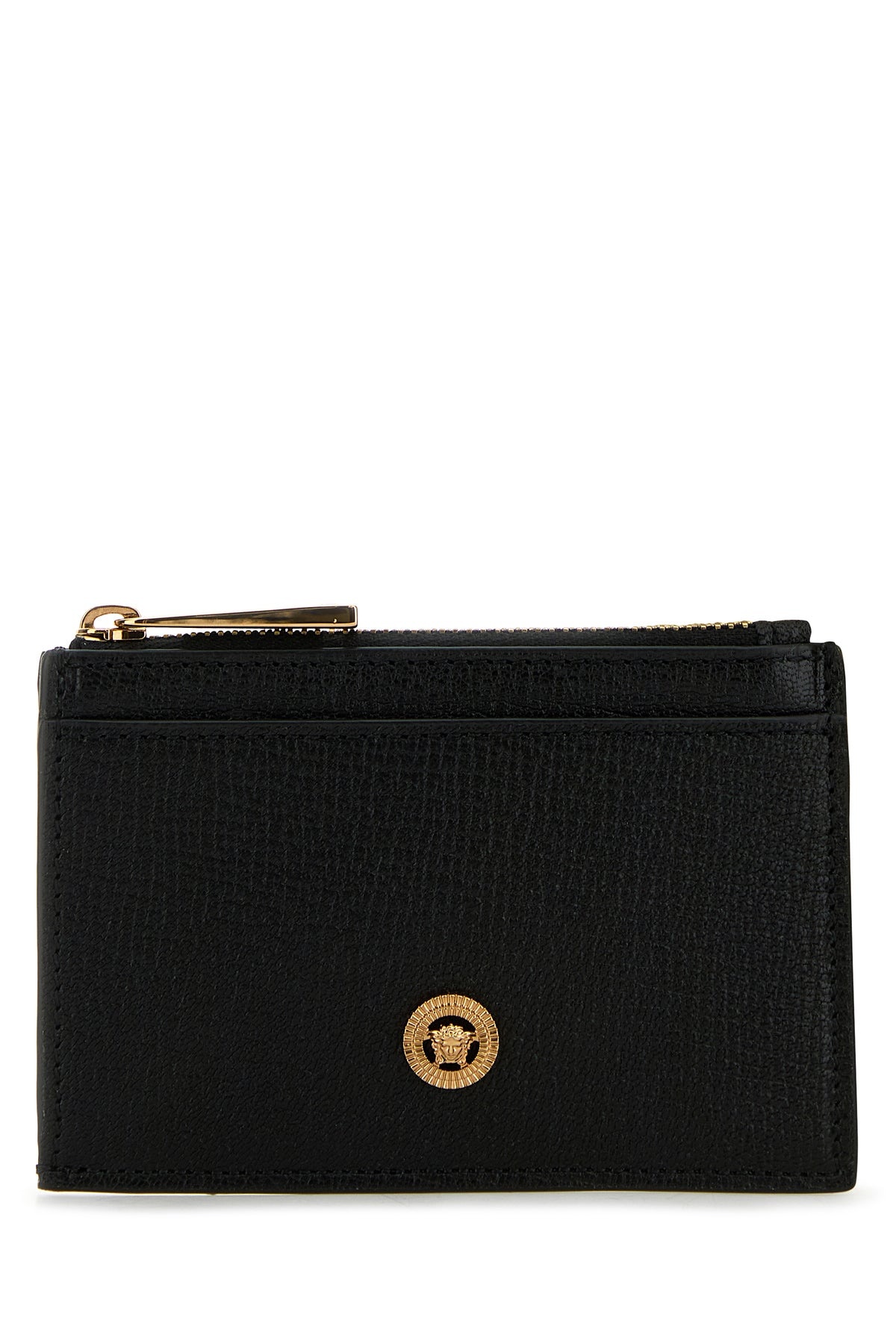 Black leather card holder - 1