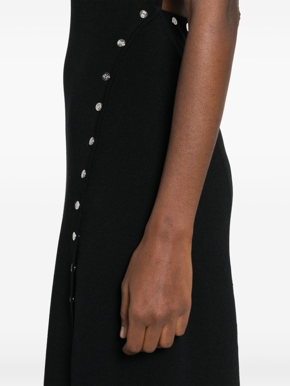 asymmetric knitted maxi dress - 5