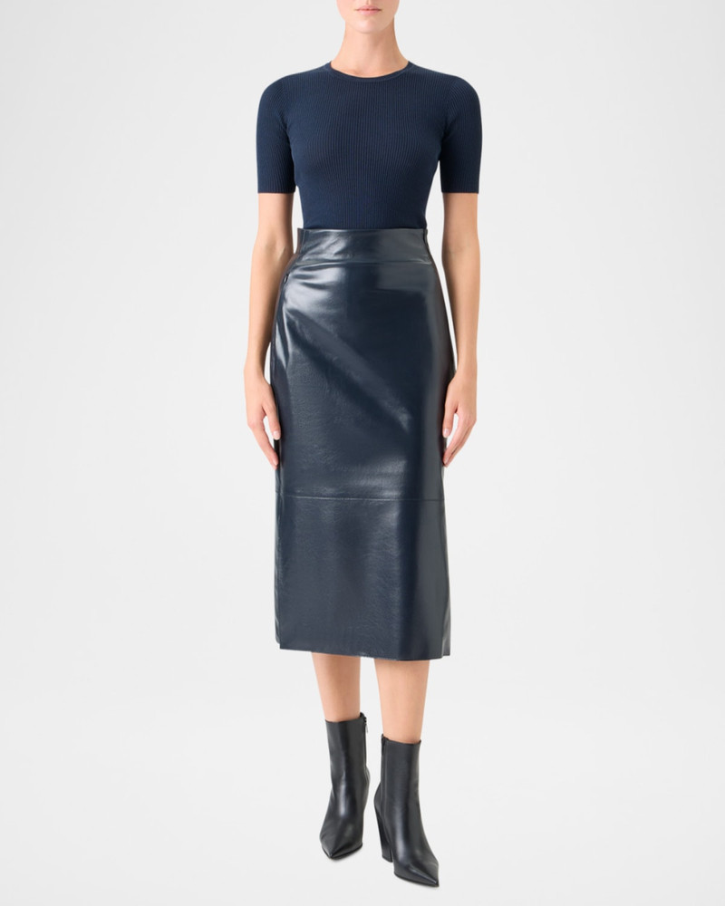 AKRIS Cotton Silk Short-Sleeve Sweater outlook