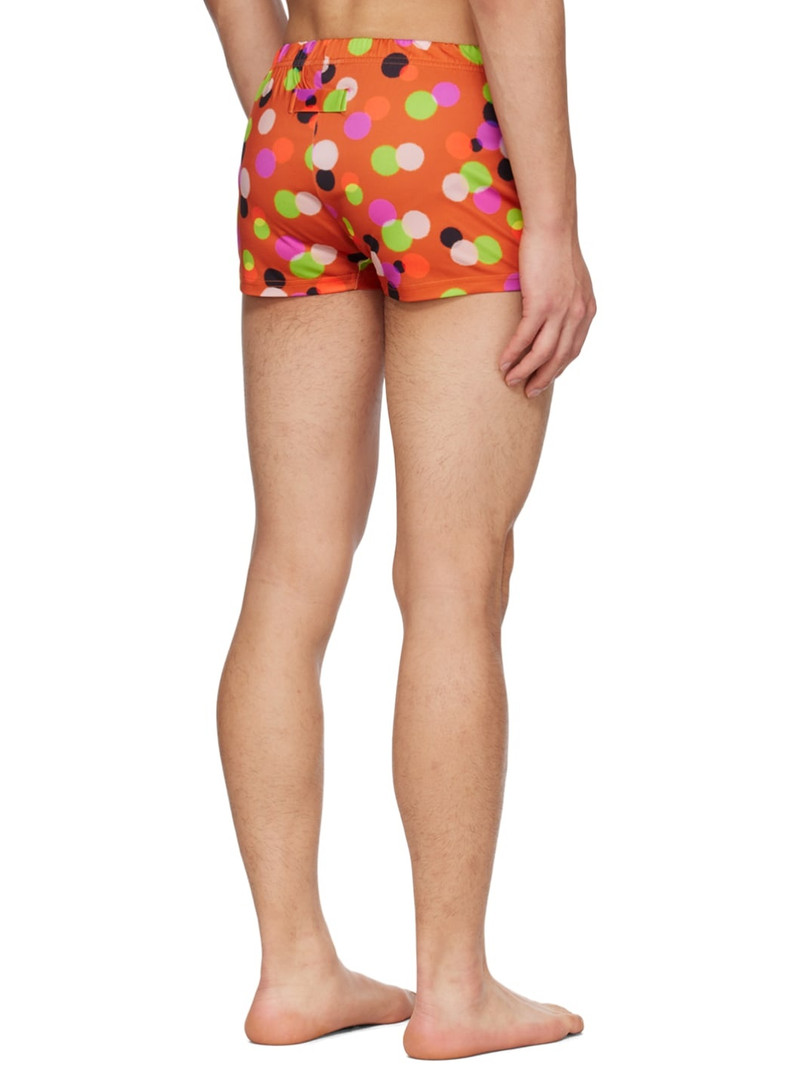 JACQUEMUS Orange Le Raphia 'Le Short De Bain' Swim Shorts outlook