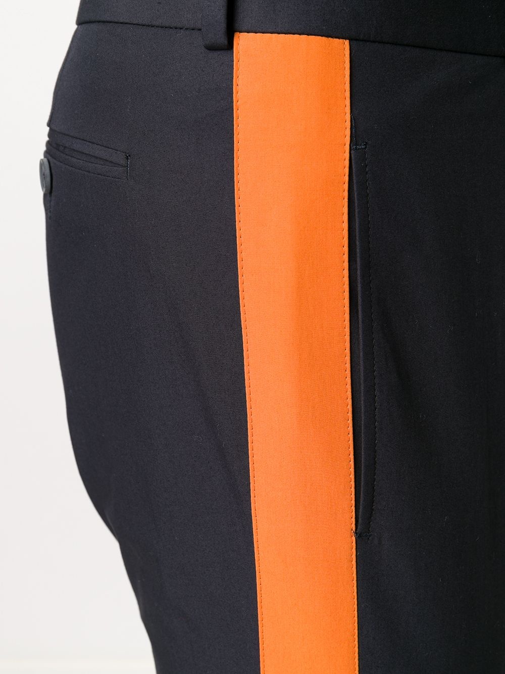 contrast panel trousers - 5