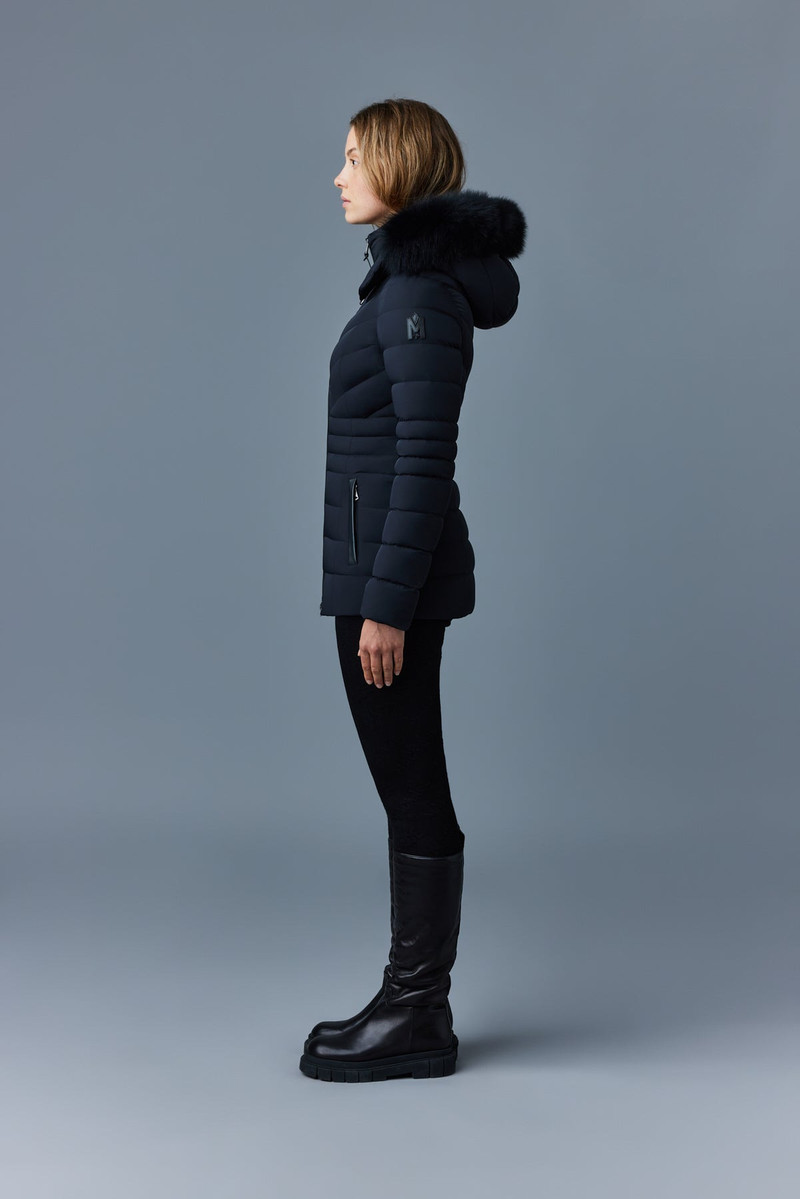PATSY-BX Agile 360 down jacket with blue fox fur 4