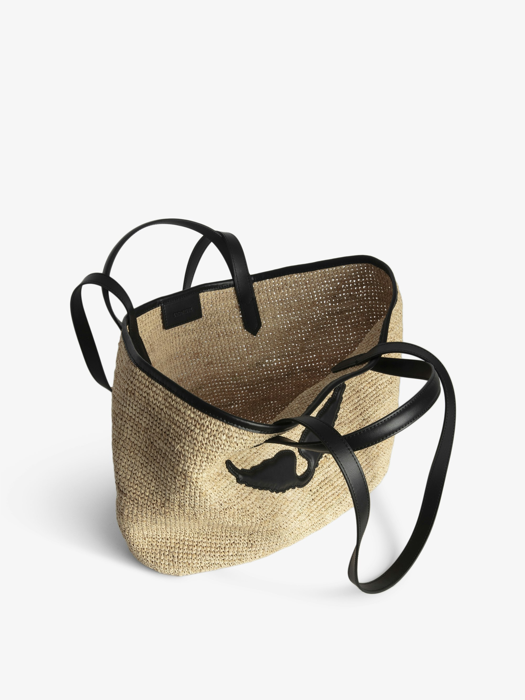 Wings Raffia Basket Bag - 6