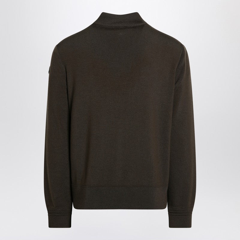 Moncler Cardigan with padded nylon knit sleeves - 2
