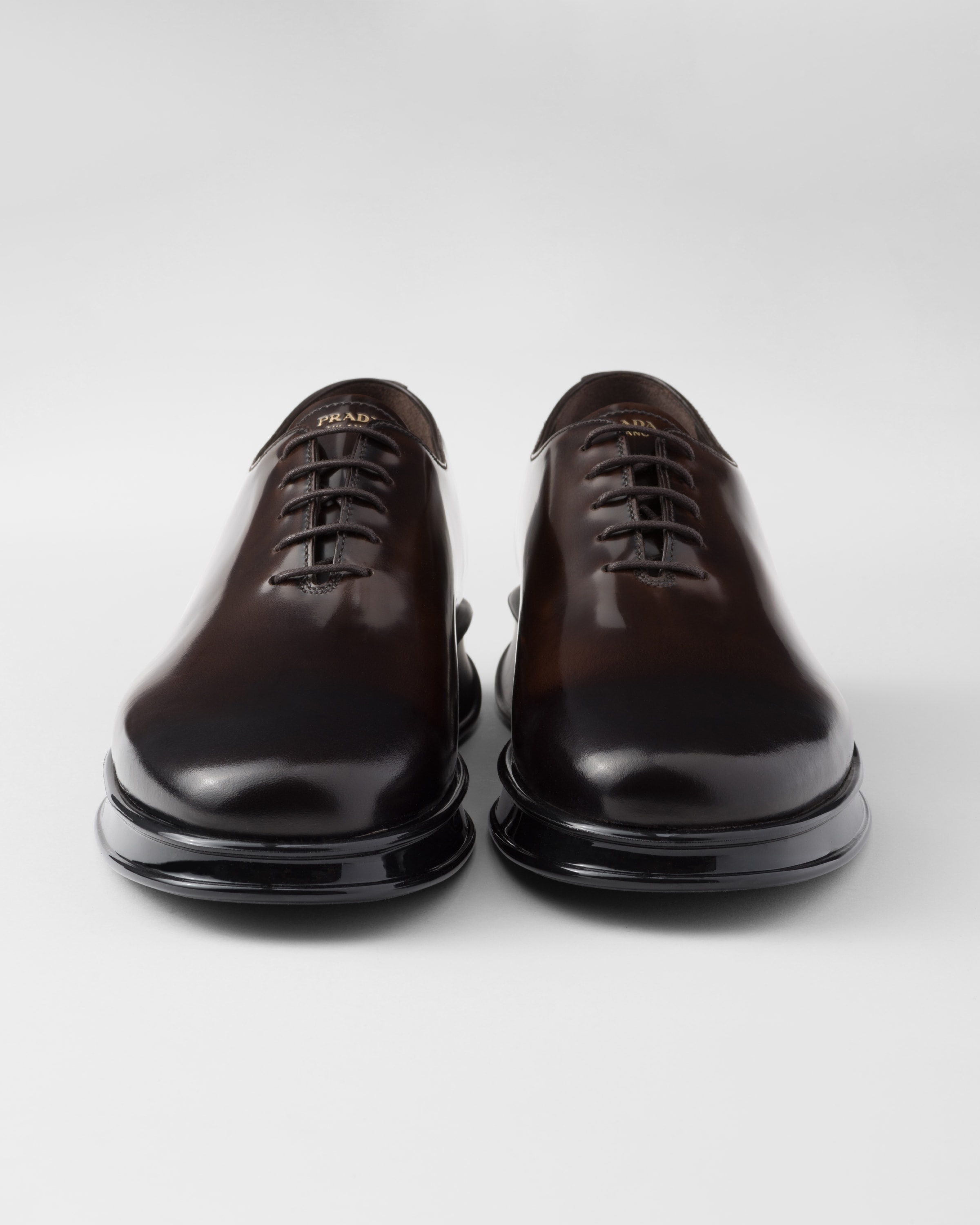Brushed leather lace-up shoes - 6