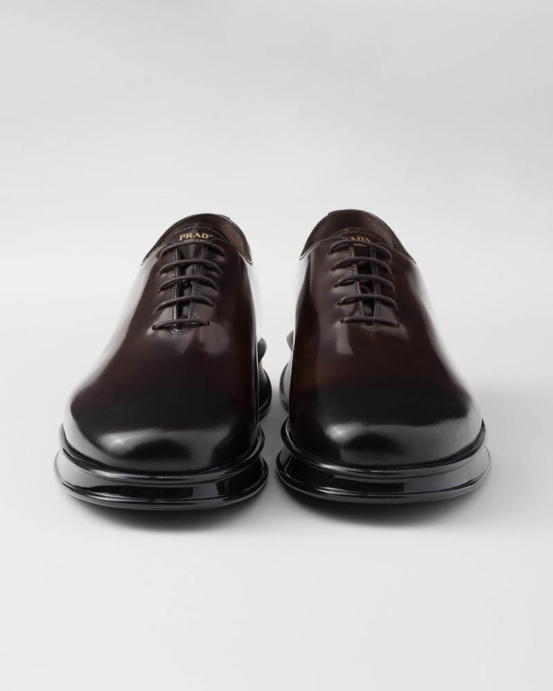 Brushed leather lace-up shoes 6