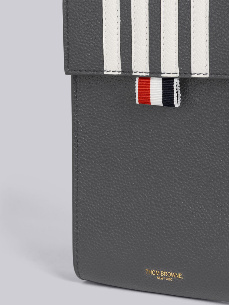 Thom Browne four-bar stripe phone bag outlook