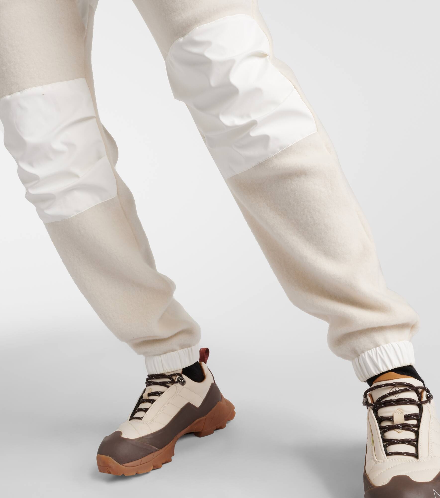 Cashmere and technical track pants - 5